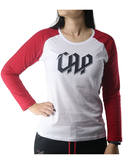 Imagem de Camiseta Feminina CAP Escudo Estampado Manga Longa