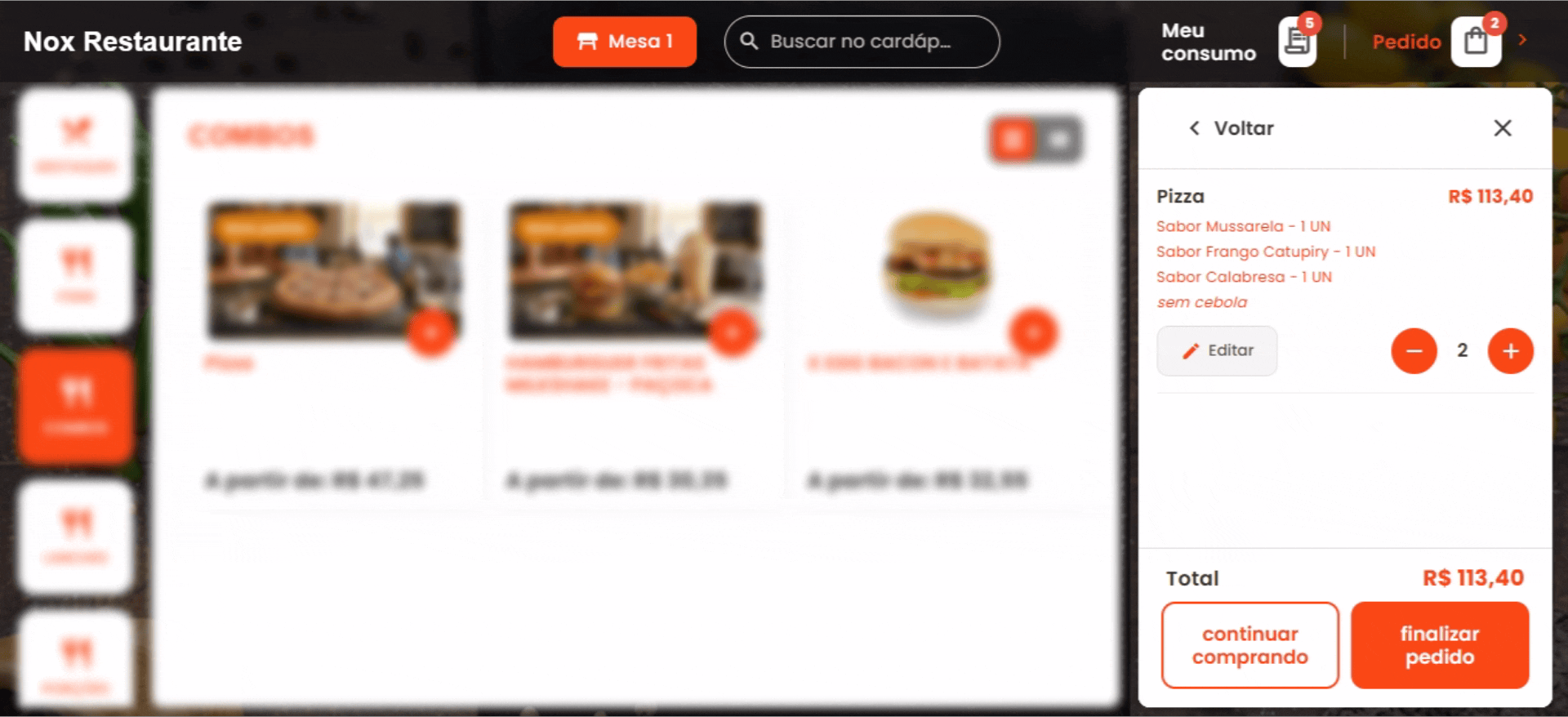 Tela de espera com carousel de destaques