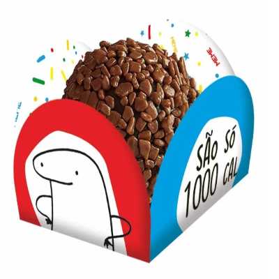 Topper para bolo bento cake flork meme c/ 04 unids - festcolor